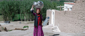 An Afghan Hazara woman